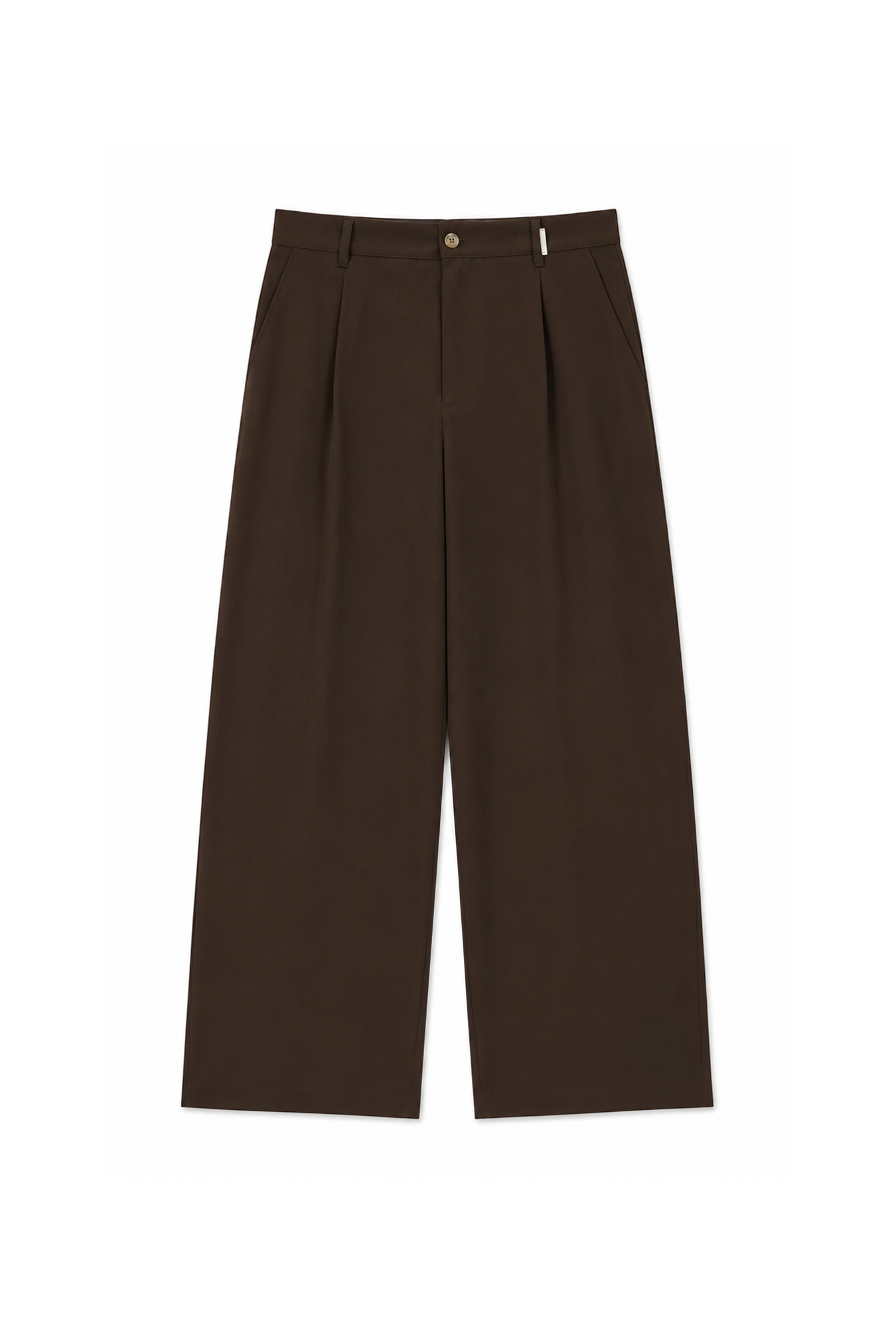 Baggy Kalıp Pileli Kumaş Pantolon