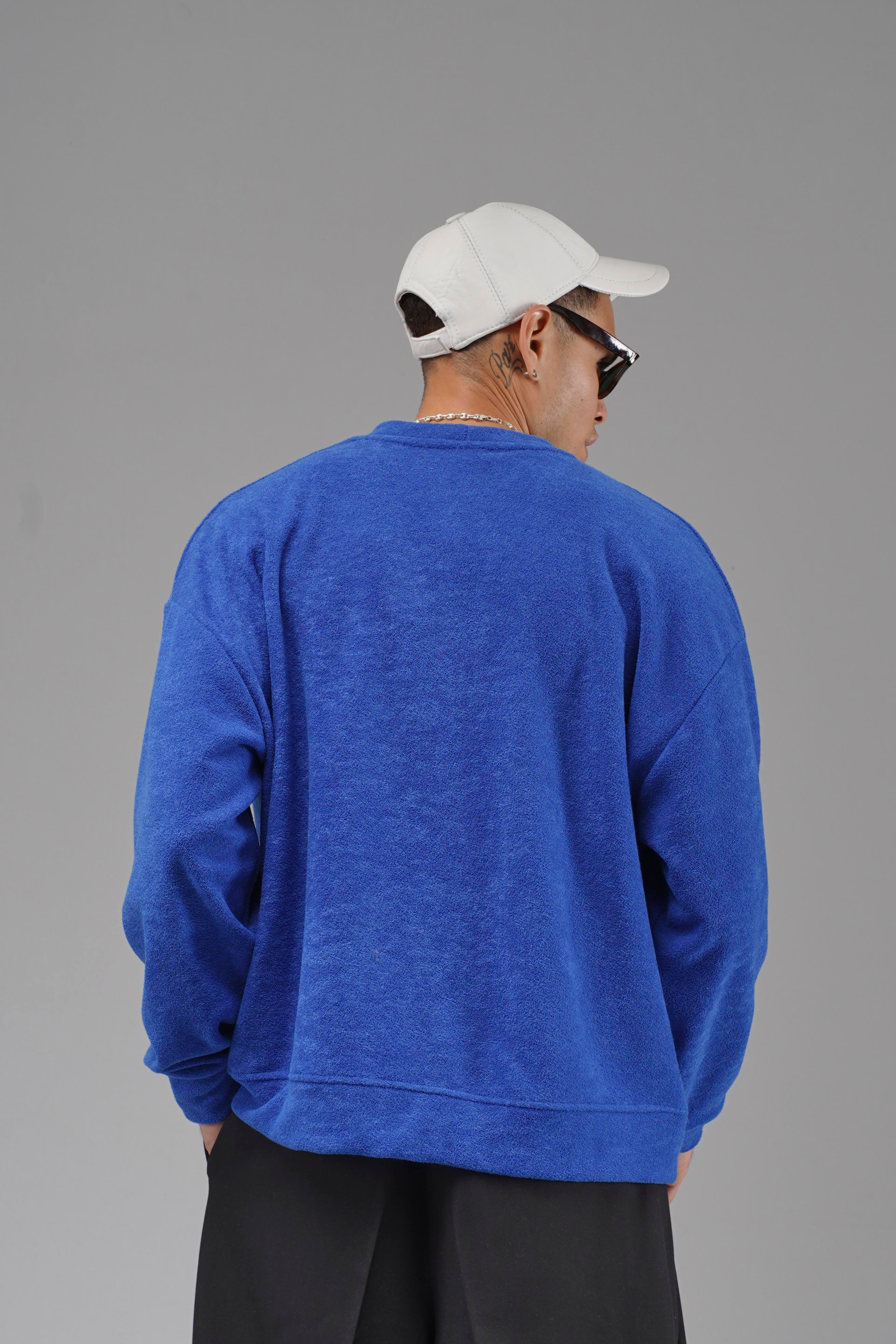 Düğmeli Nakış Detaylı Oversize Kalıp Erkek Hırka