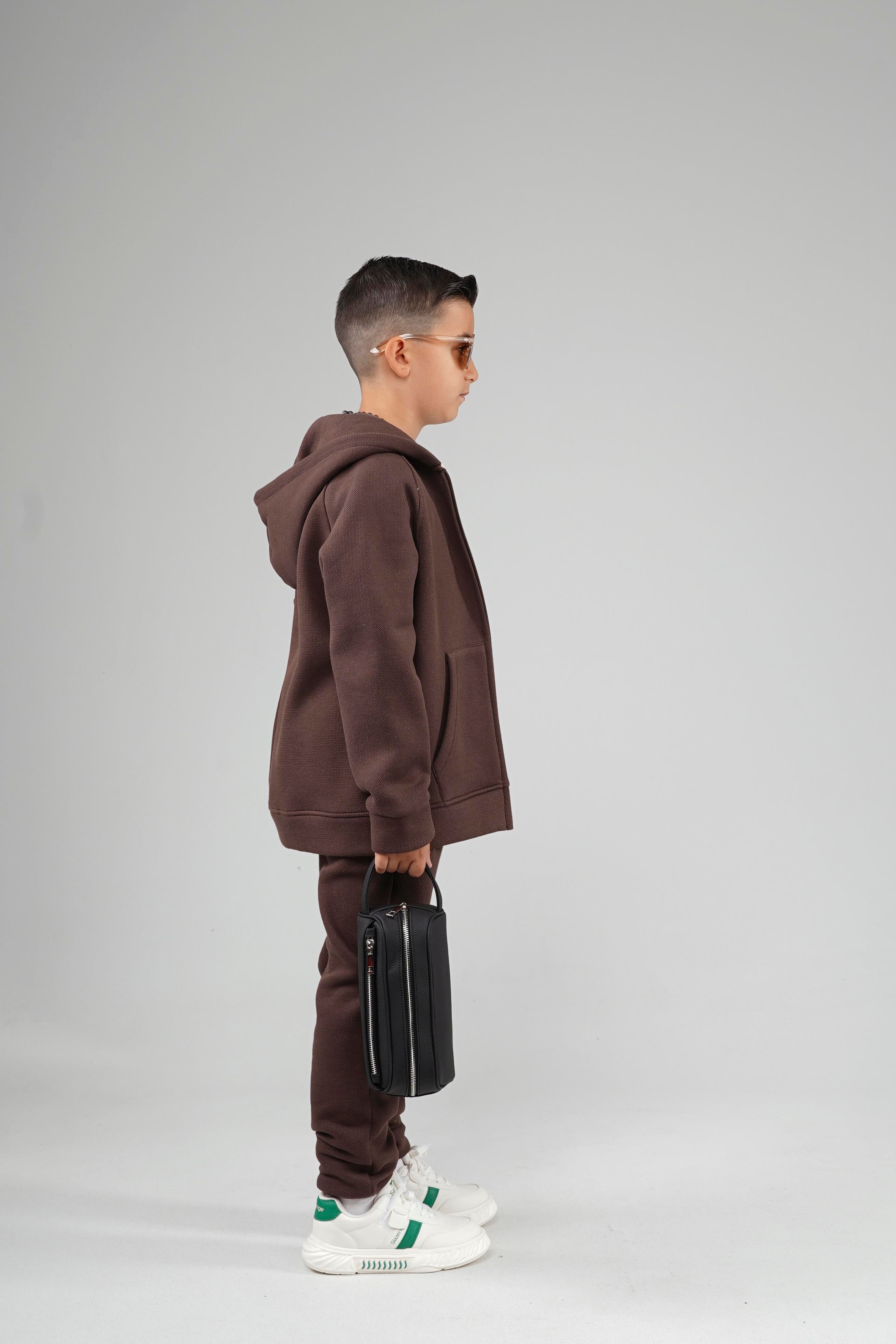 Kingbrich Kids Kapüşonlu Önü Fermuarlı Alt Üst Takım