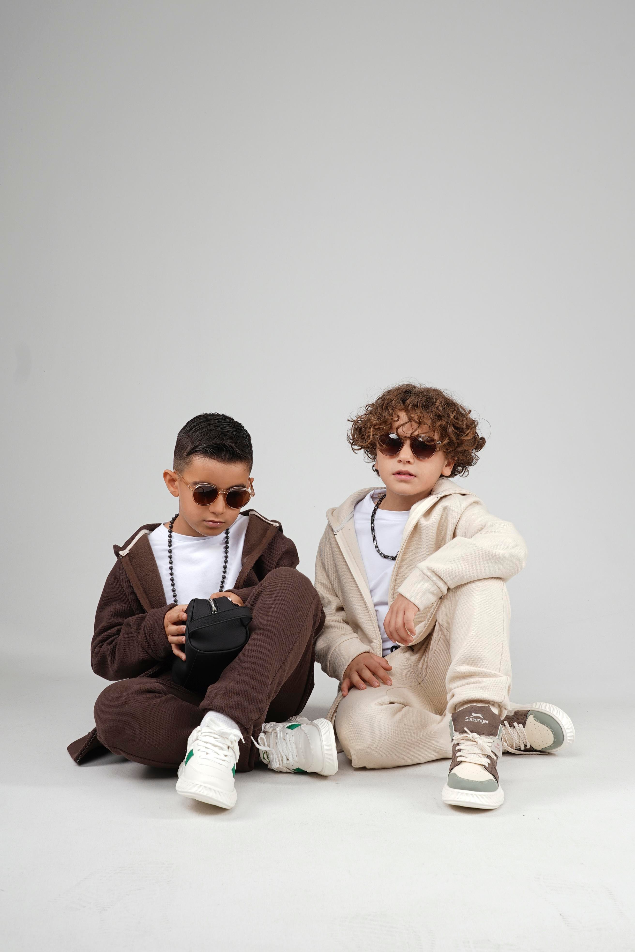 Kingbrich Kids Kapüşonlu Önü Fermuarlı Alt Üst Takım