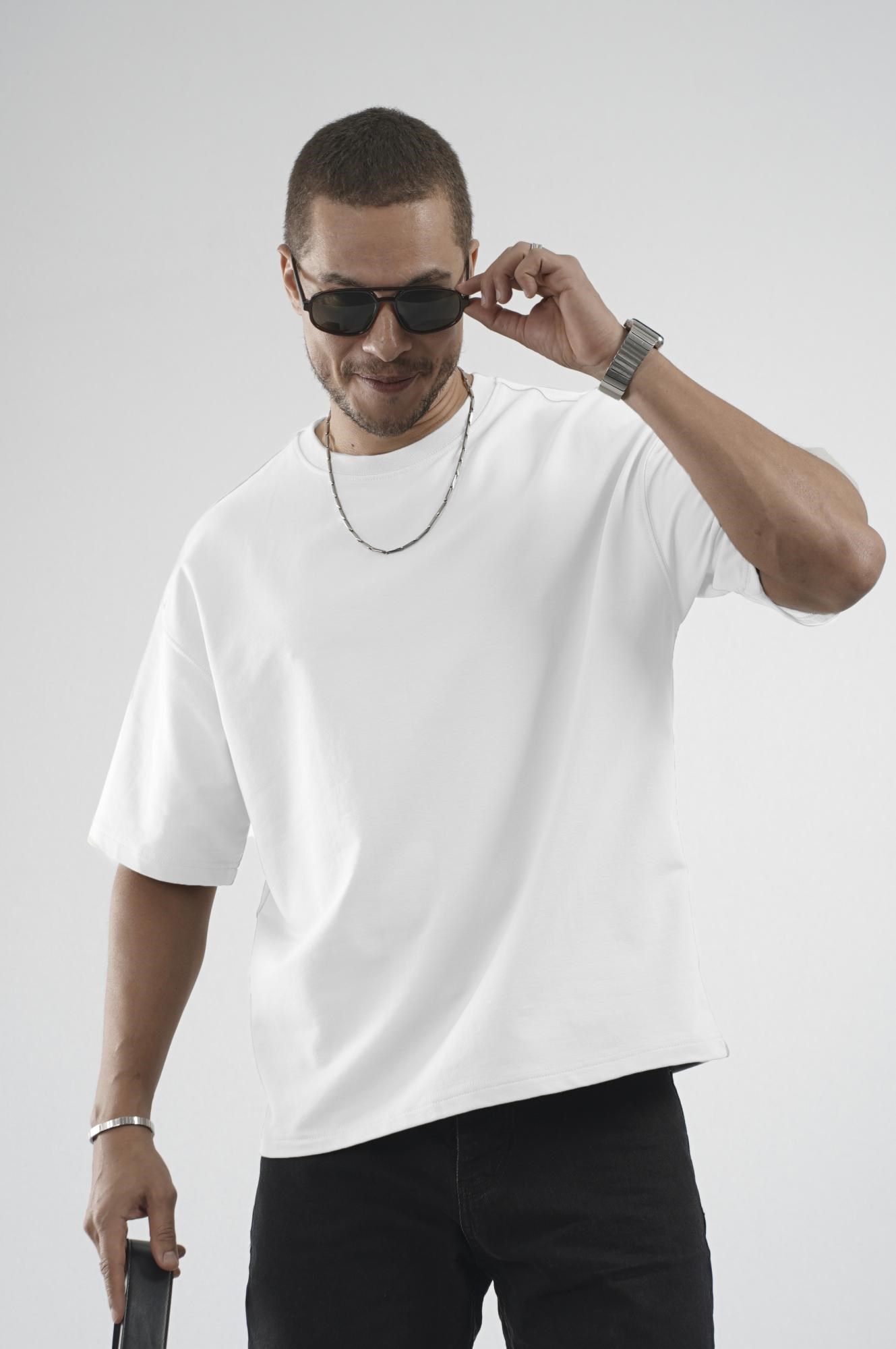 Oversize Kalıp Basic %100 Pamuklu Erkek Tişört