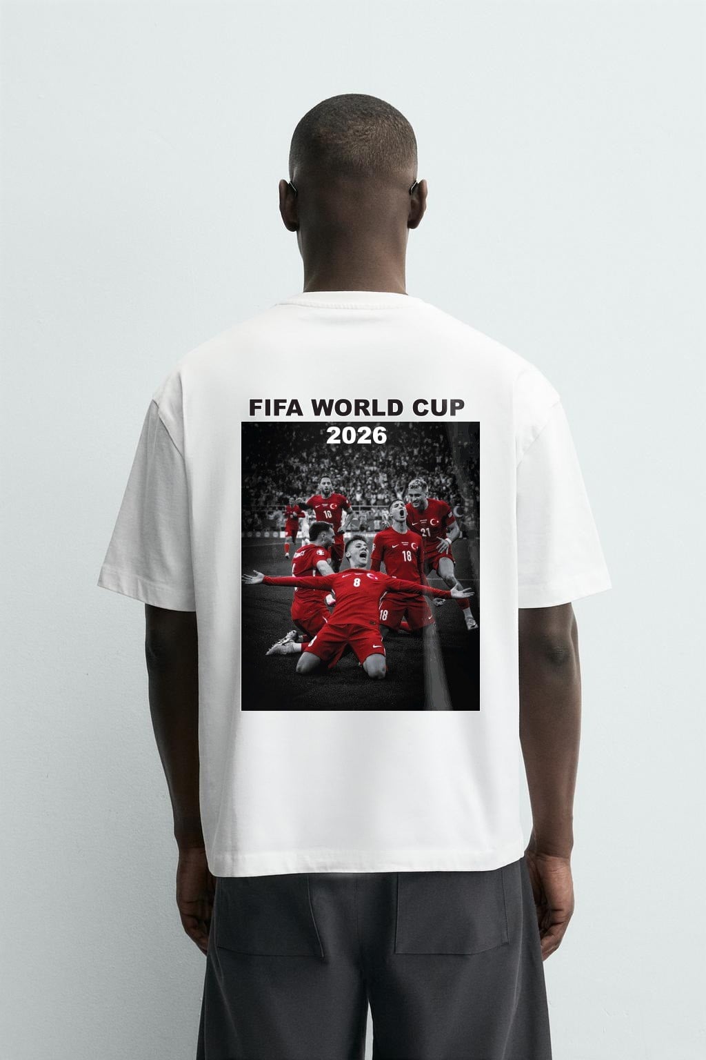 Oversize Kalıp Unisex 2026 Word Cup Bizim Çocuklar Baskılı Tişört
