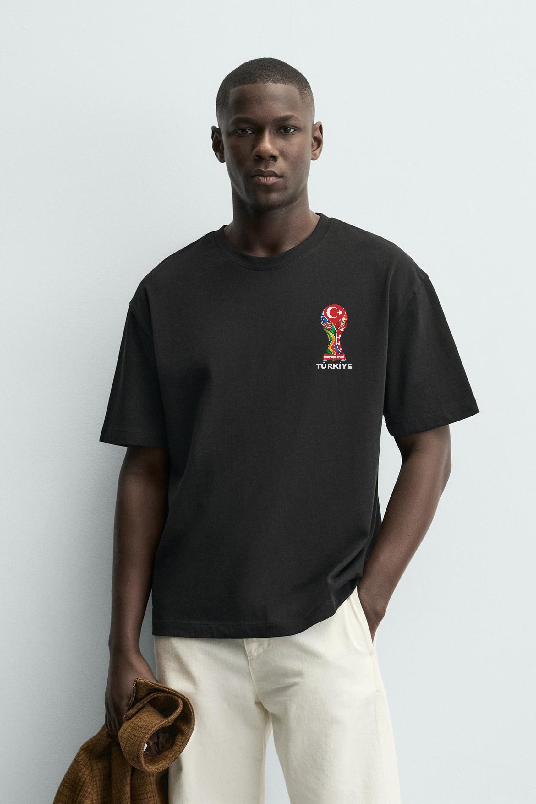 Oversize Kalıp Unisex Word Cup 2026 Türkiye Baskılı Tişört