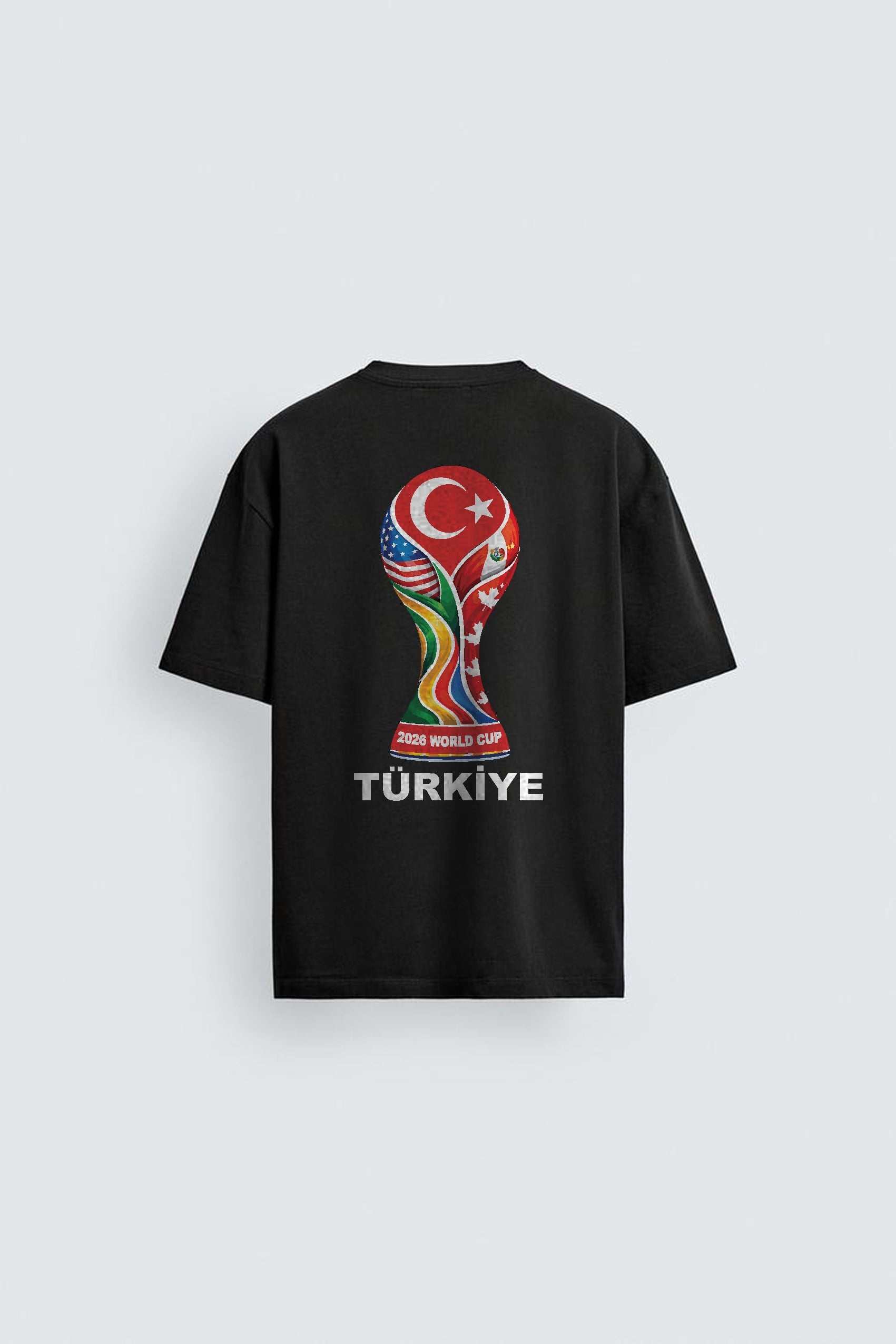Oversize Kalıp Unisex Word Cup 2026 Türkiye Baskılı Tişört