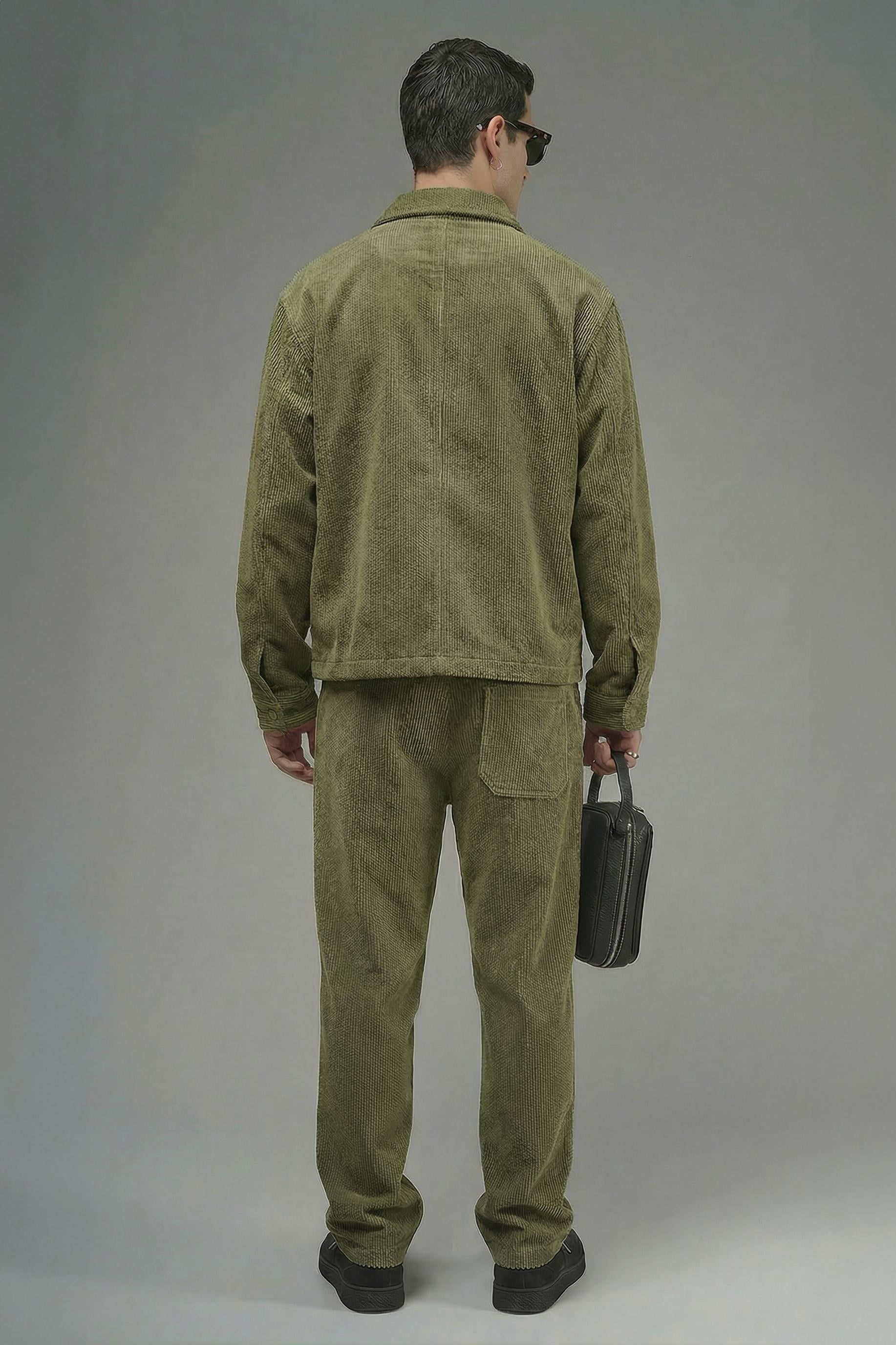 Regular Kalıp Fermuarlı Kadife Alt Üst Takım