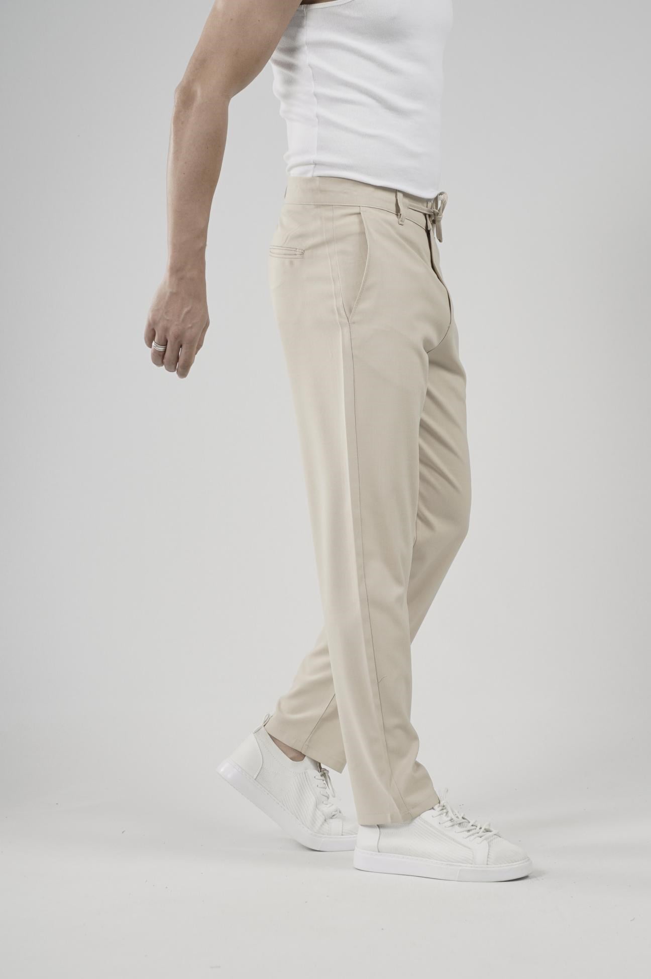 Skinny Kalıp Kumaş Pantolon