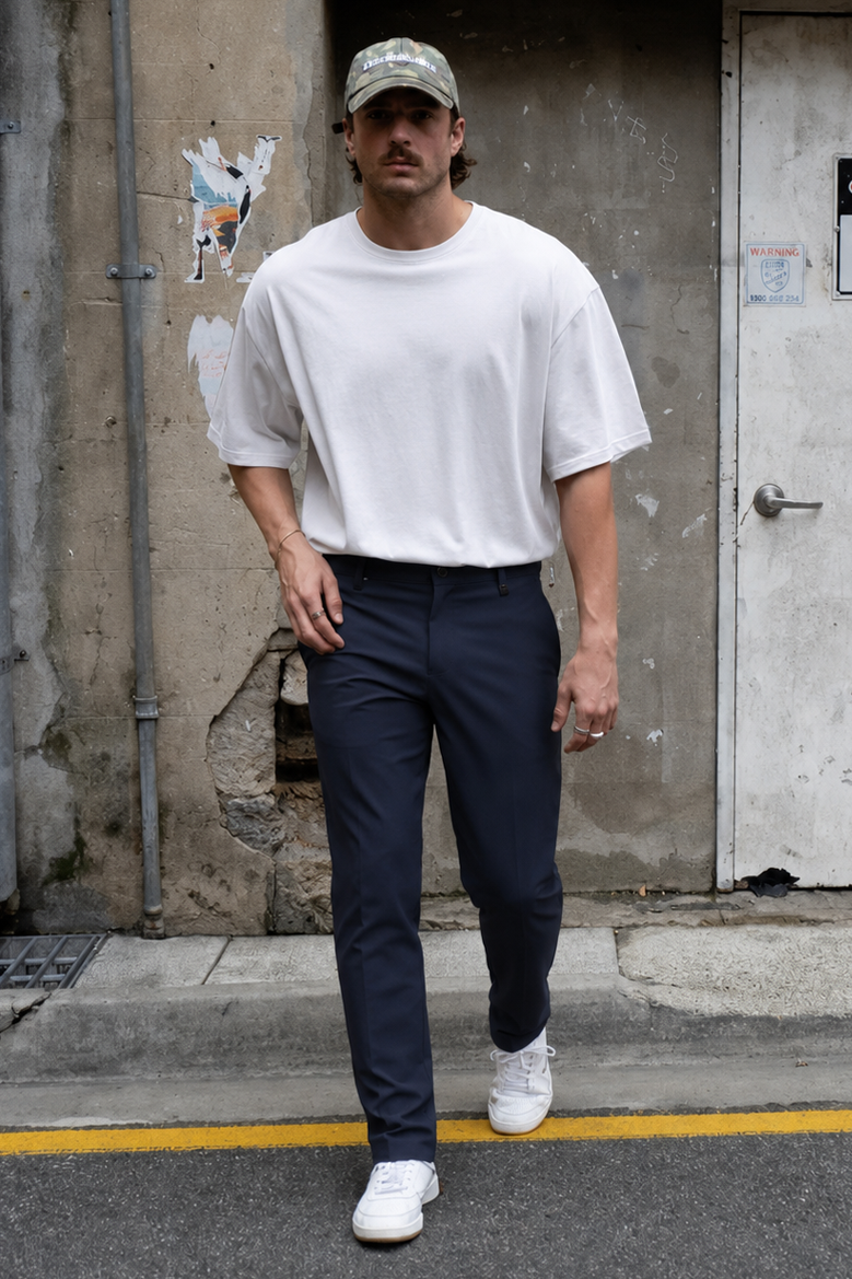 Skinny Kalıp Kumaş Pantolon