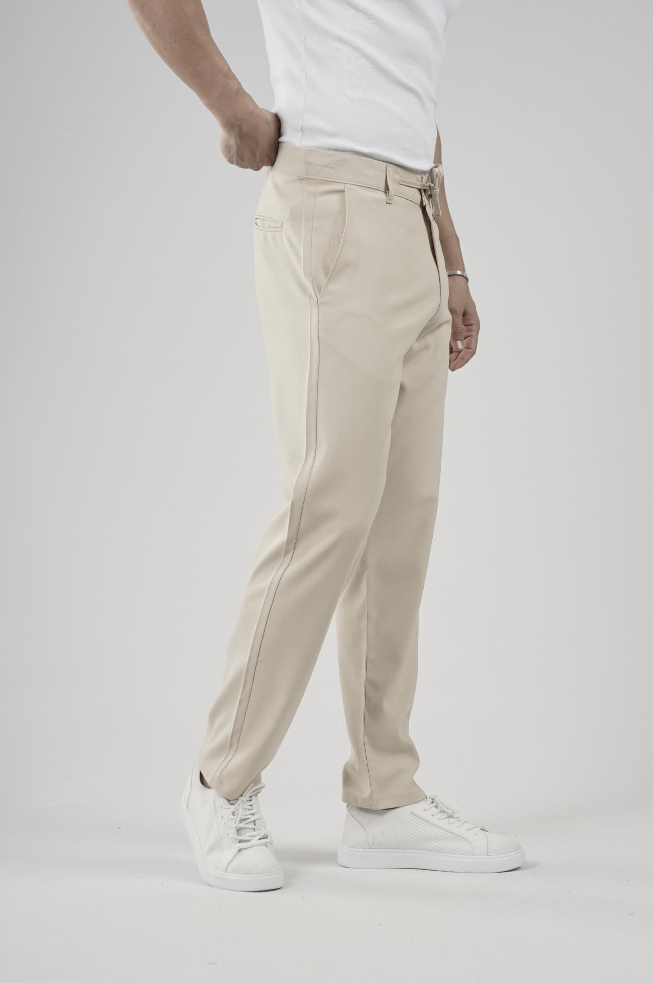 Skinny Kalıp Kumaş Pantolon