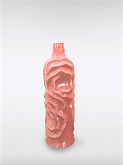 Pembe Seramik Vazo-41 cm