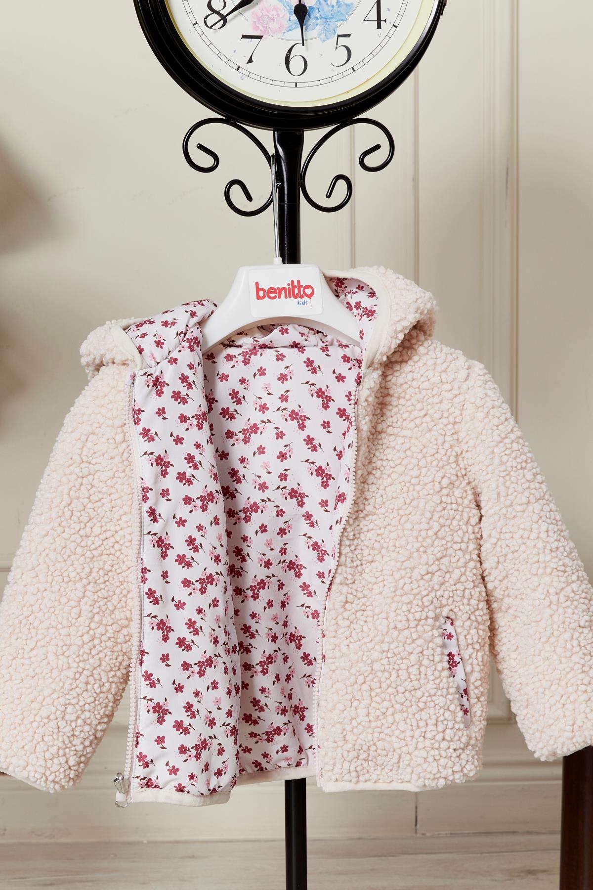 Çift Taraflı Kız Bebek Çocuk Mont 51344