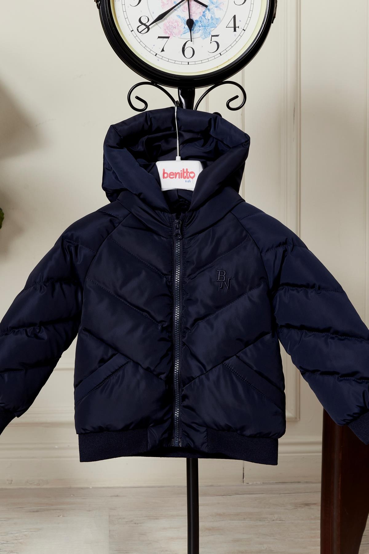Erkek Bebek Kapüşonlu Kışlık Mont 51332