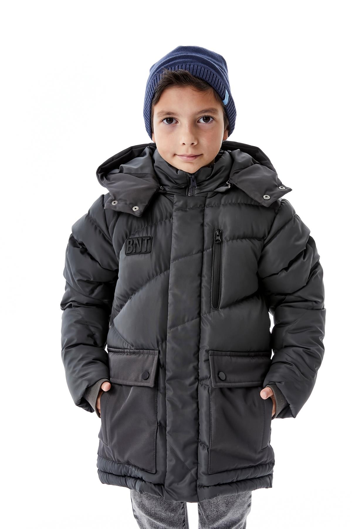 Erkek Çocuk Kapüşonlu Kalın Kışlık Mont 51335