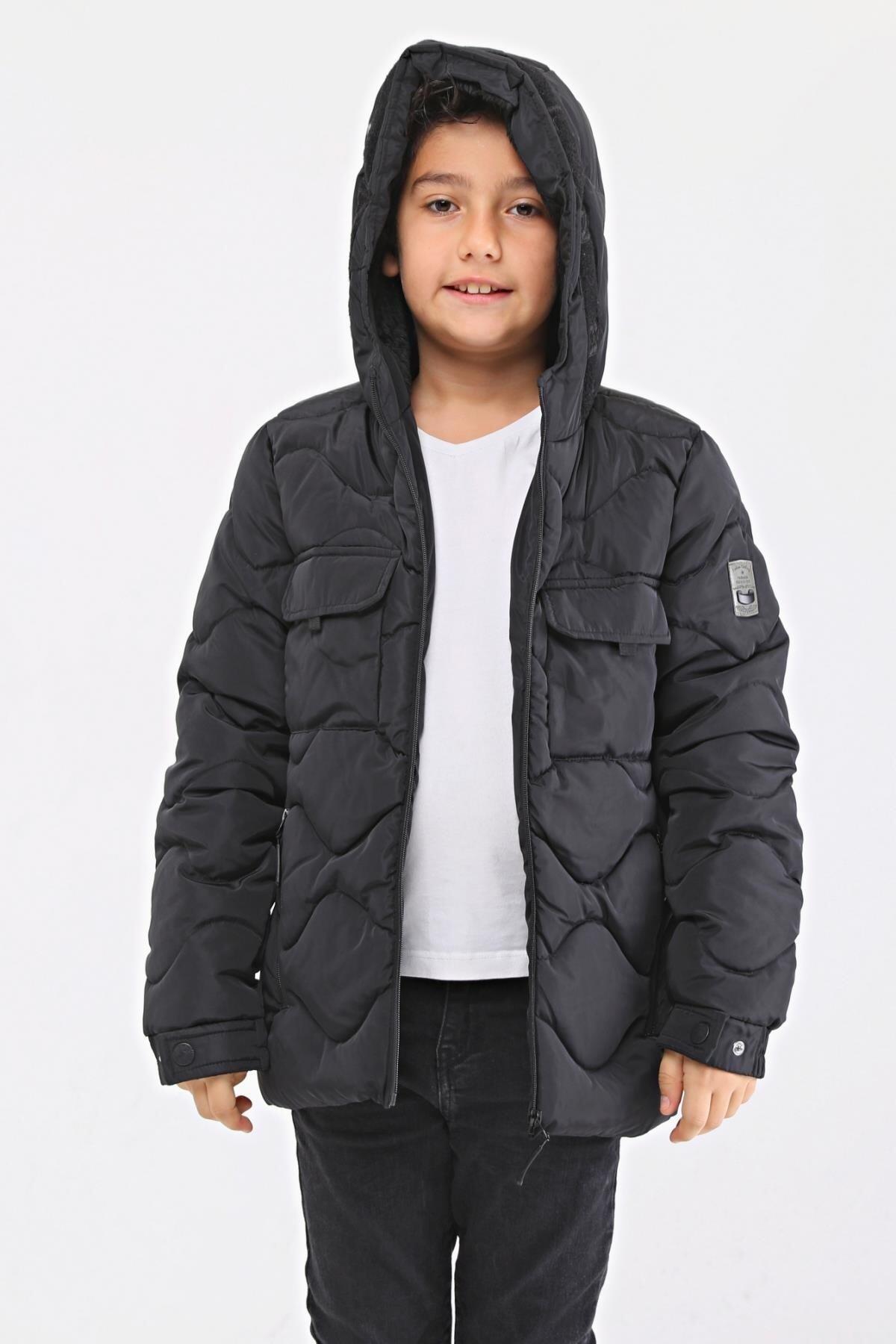 Erkek Çocuk Mont Siyah 51230s