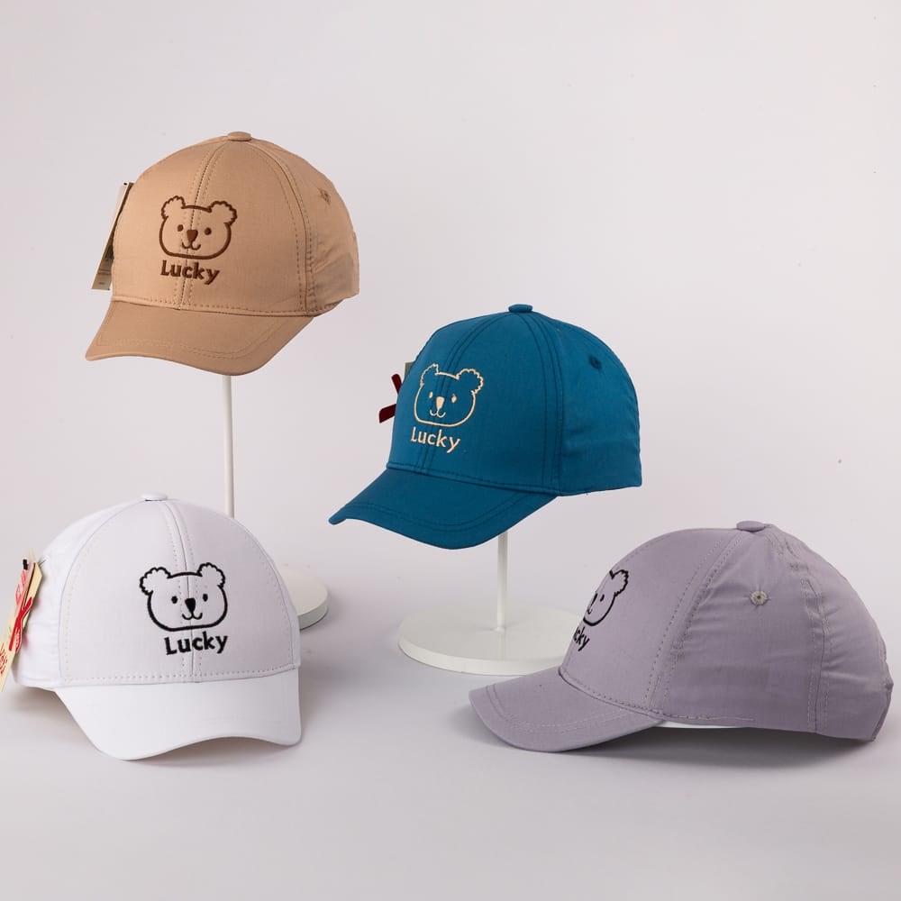 Kitti 1-4 Yaş Lucky Nakışlı Erkek Çocuk Kep Şapka