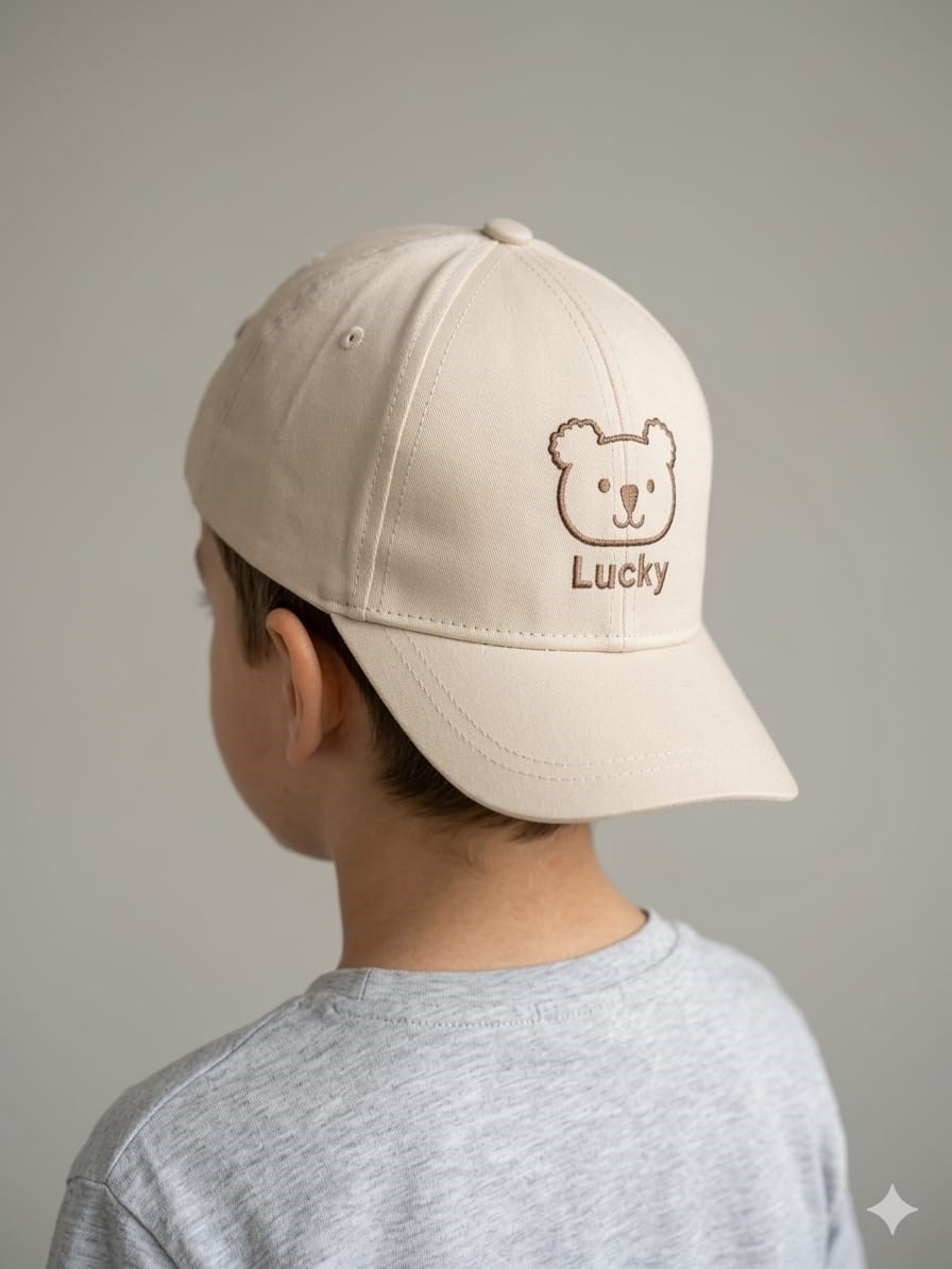 Kitti 1-4 Yaş Lucky Nakışlı Erkek Çocuk Kep Şapka
