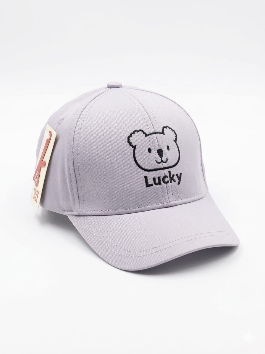 Kitti 1-4 Yaş Lucky Nakışlı Erkek Çocuk Kep Şapka