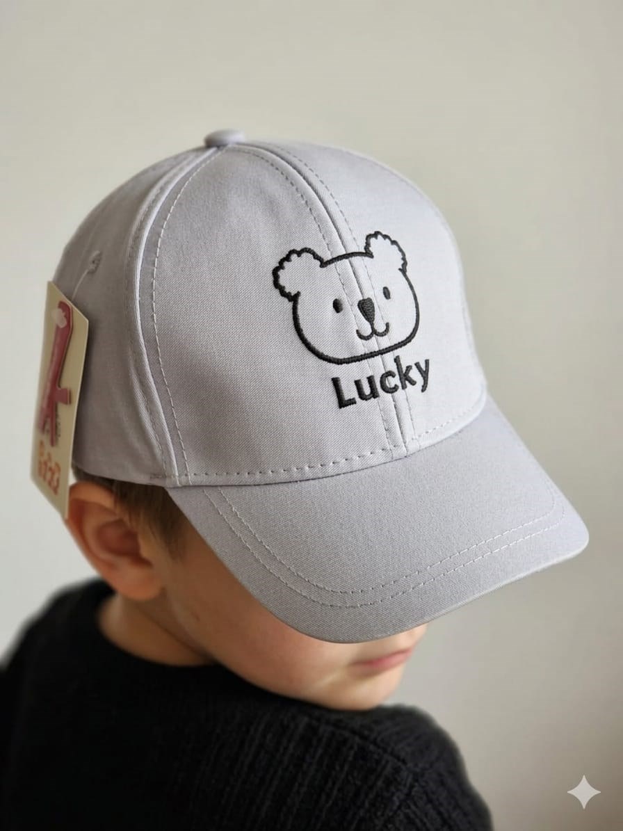 Kitti 1-4 Yaş Lucky Nakışlı Erkek Çocuk Kep Şapka