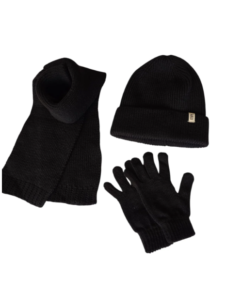 Kitti 4-8 Yaş Unisex Çocuk Atkı Bere Eldiven 3'lü Takım