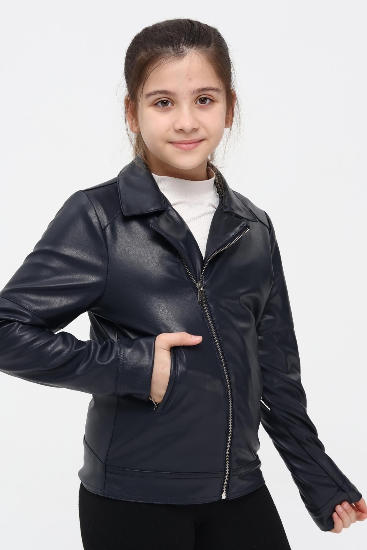 Kız Çocuk Deri Ceket 51262