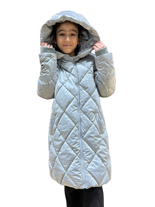 Kız Çocuk Kapüşonlu Kaban 51329