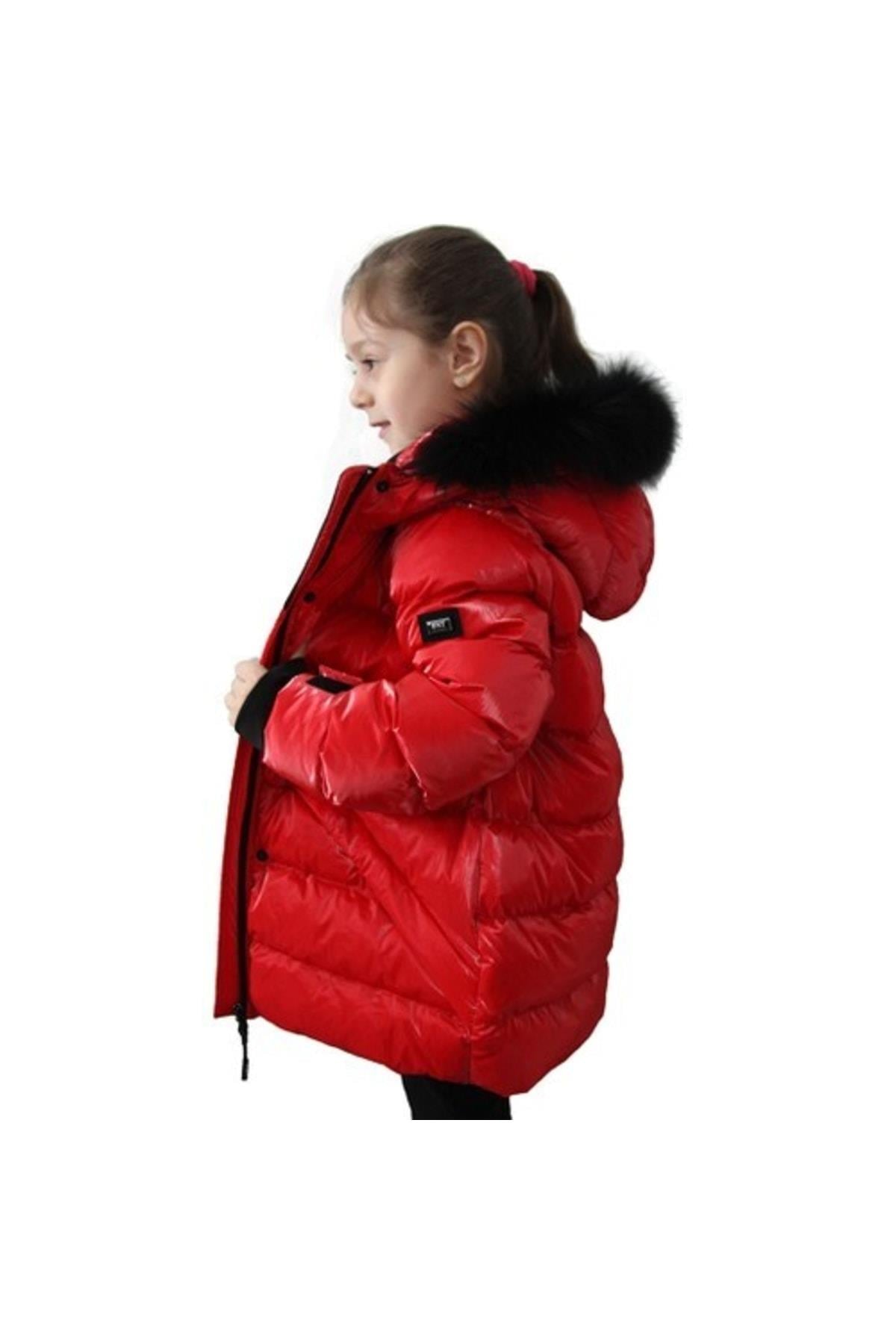 Kız Çocuk Naturel Kürklü Mont 51220