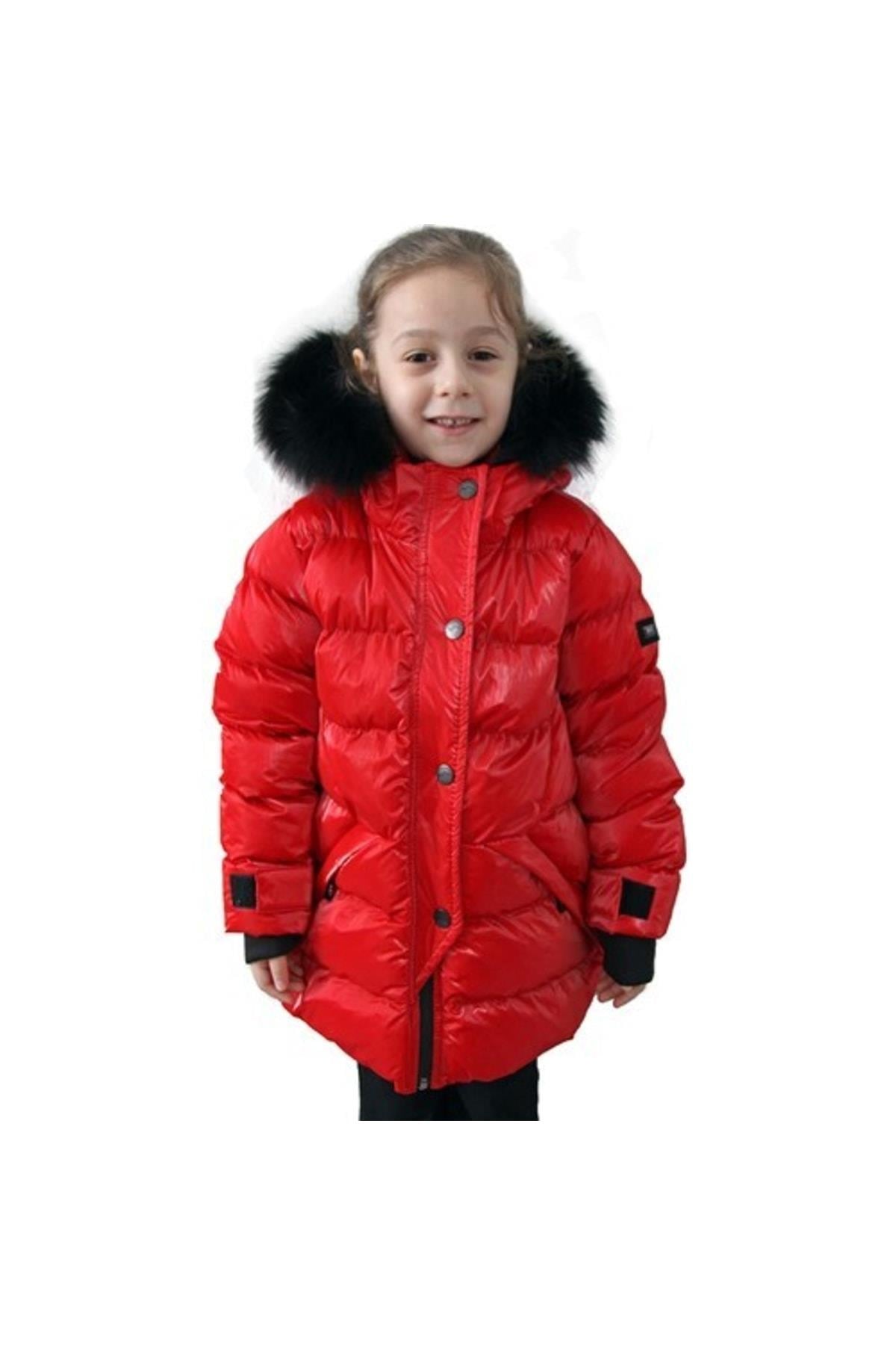 Kız Çocuk Naturel Kürklü Mont 51220