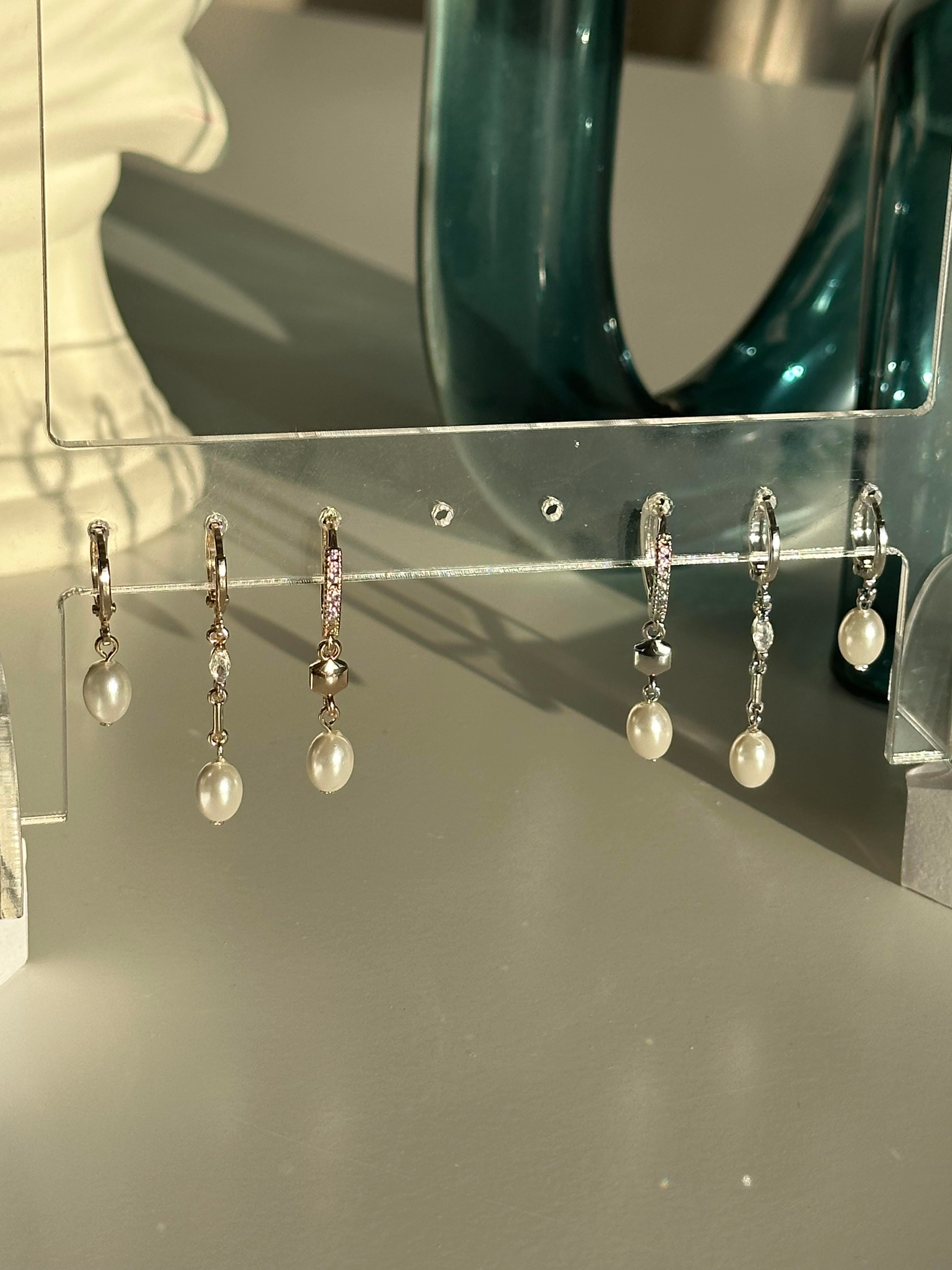 İncili 3'lü Set Küpe