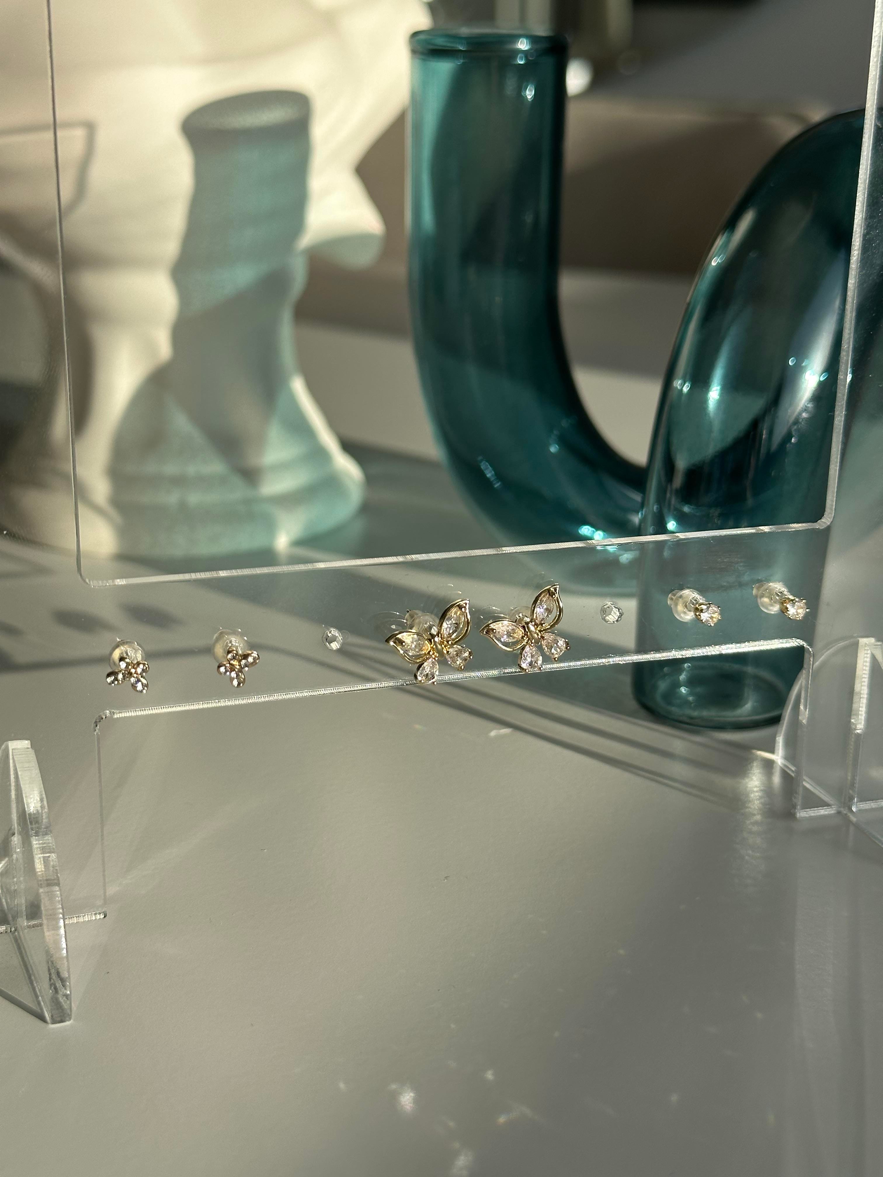 Kelebek Model 3'lü Set Küpe