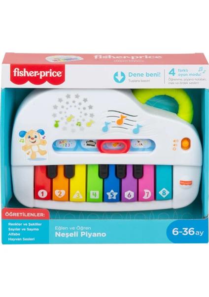 FISHER PRICEFisher-Price Eğlen ve Öğren Işıklı ve Eğlenceli Oyuncak Piyano, Türkçe, Işıklar, Gerçek Müzik Notaları ve Eğitici Şarkılarıyla 