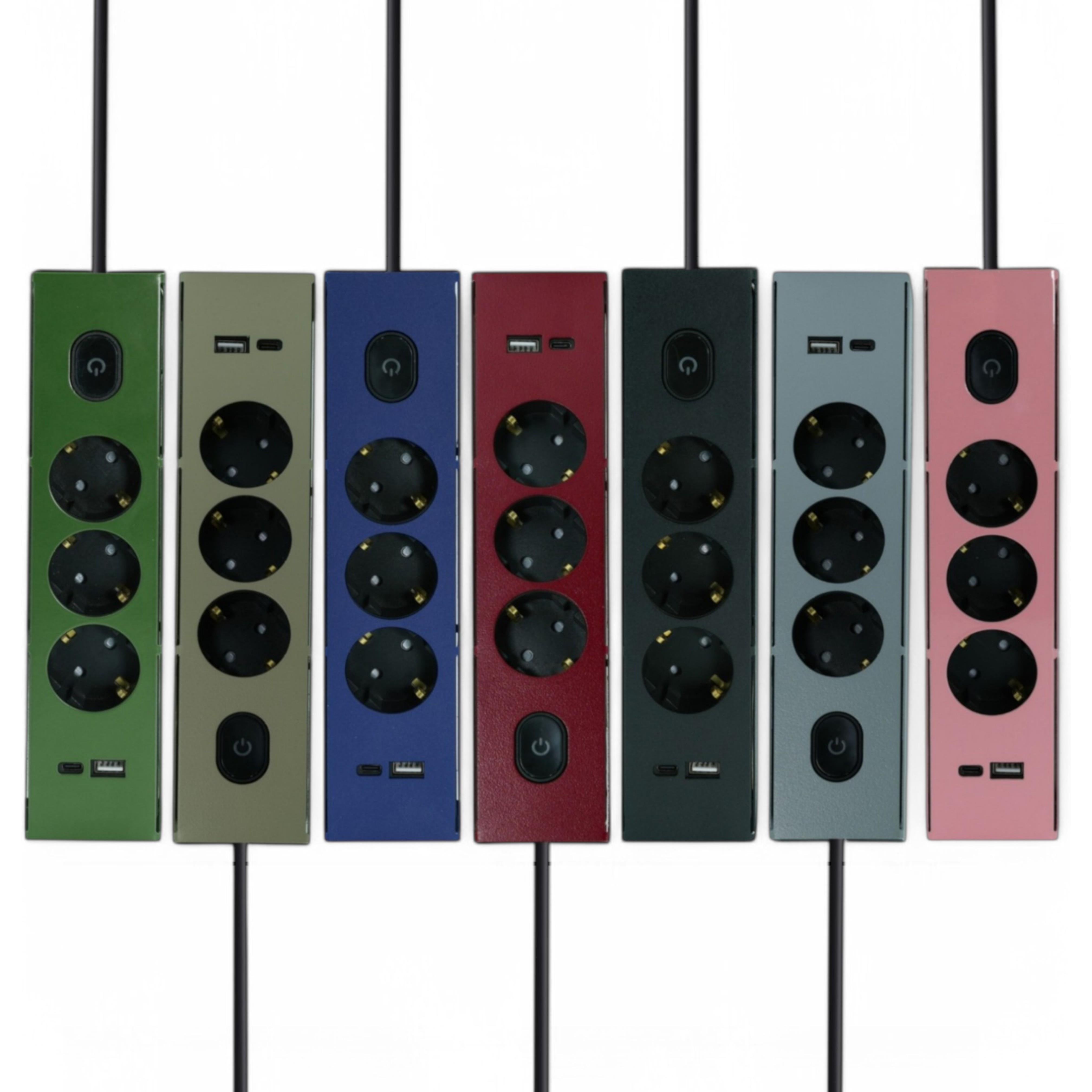 FUZE THE MUZEFUZE THE MUZE - Metal Gövdeli USB Şarjlı Grup Priz
