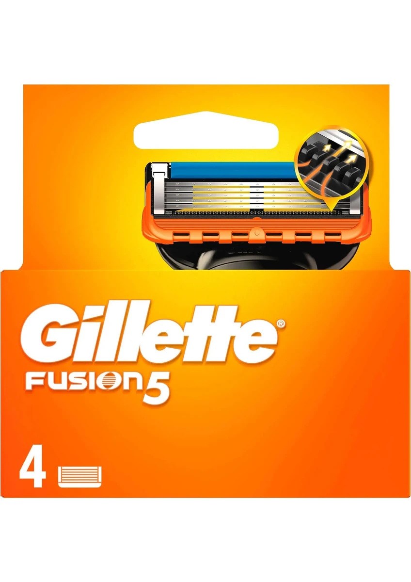 GilletteGillette Fusion 4'lü Yedek Tıraş Bıçağı Kadınlar İçin Uzun Ömürlü ve Hassas Tıraş Deneyimi
