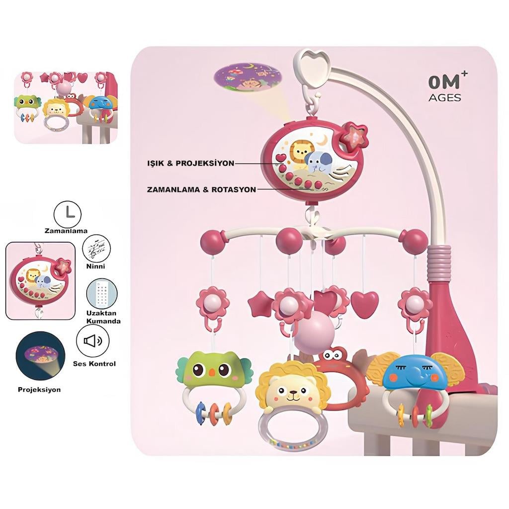 VardemIşıklı Müzikli Bebek Dönencesi