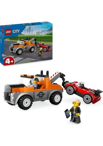 LEGO®LEGO ® City Çekici Kamyon ve Spor Araba Tamiri 60435 - 4 Yaş ve Üzeri Çocuklar için Yaratıcı Oyuncak Yapım Seti (101 Parça)