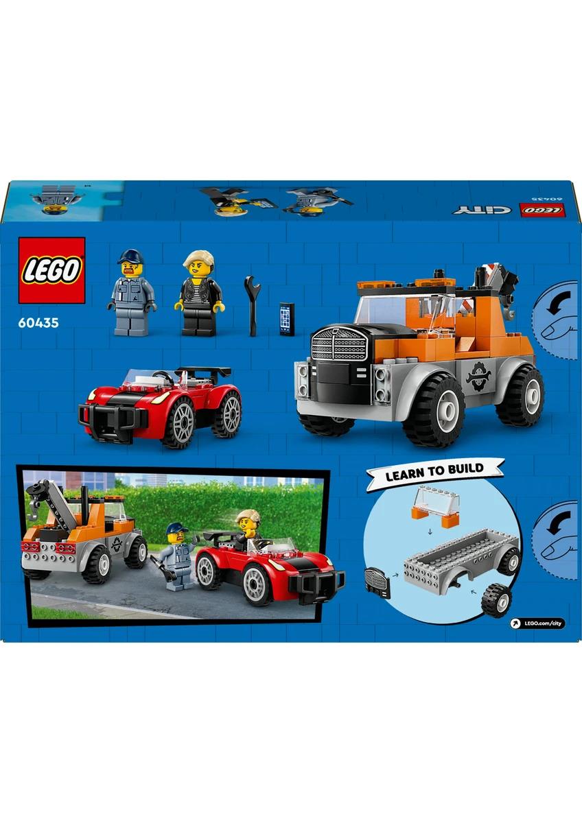 LEGO®LEGO ® City Çekici Kamyon ve Spor Araba Tamiri 60435 - 4 Yaş ve Üzeri Çocuklar için Yaratıcı Oyuncak Yapım Seti (101 Parça)