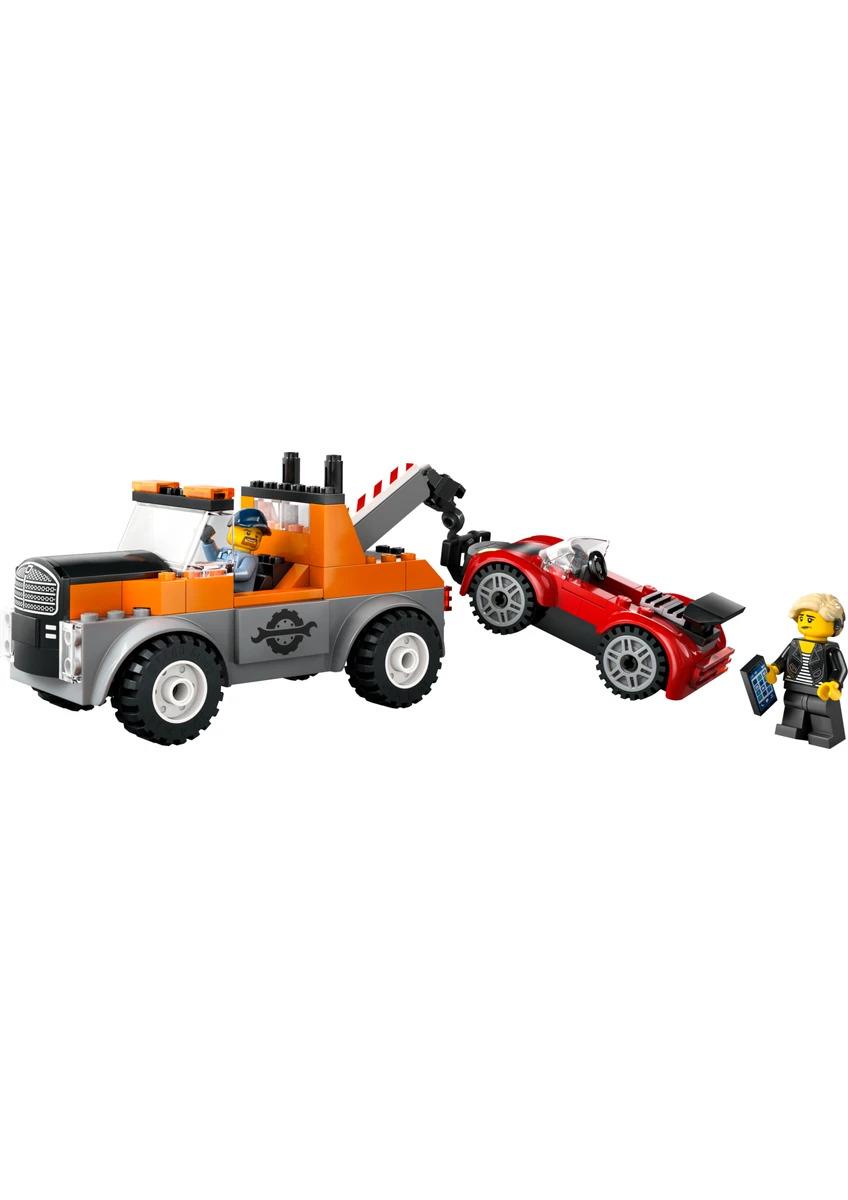 LEGO®LEGO ® City Çekici Kamyon ve Spor Araba Tamiri 60435 - 4 Yaş ve Üzeri Çocuklar için Yaratıcı Oyuncak Yapım Seti (101 Parça)