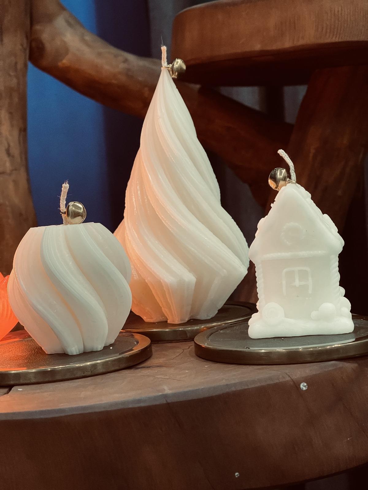 Mumias CandleMumias Candle Christmas Yılbaşı Temalı Dekoratif 3'Lü Noel Ev & Yılbaşı Ağacı 