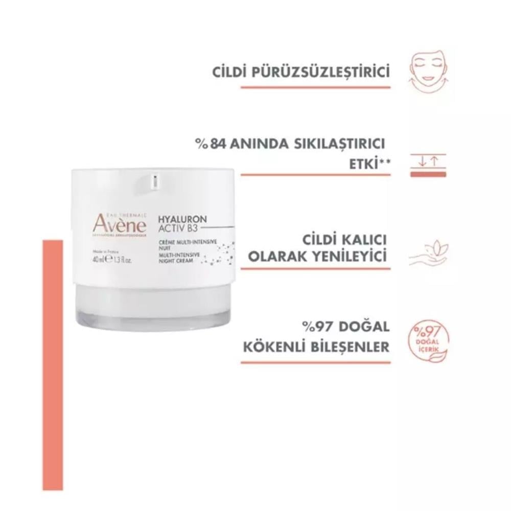 Avene Hyaluron Activ B3 Multi-Intensive Night Cream 40 ml