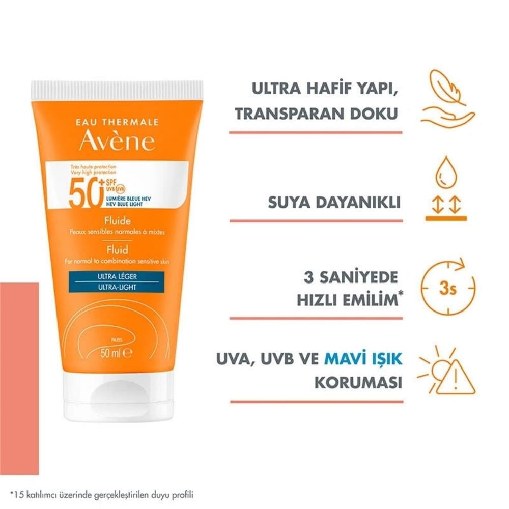 Avene Solaire SPF50+ Fluid Ultra Light 50 ml