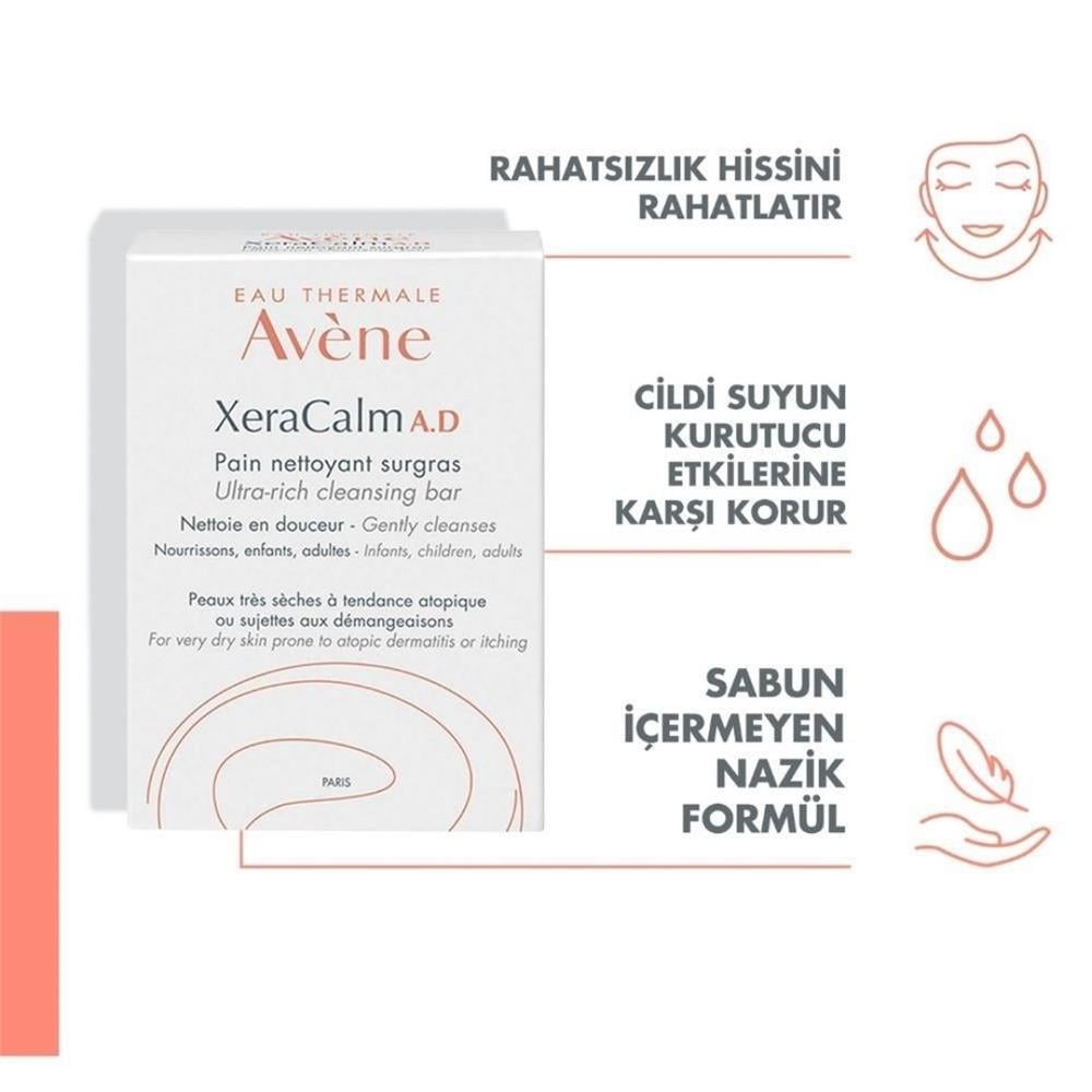 Avene XeraCalm A.D Ultra-Rich Cleansing Bar 100 gr