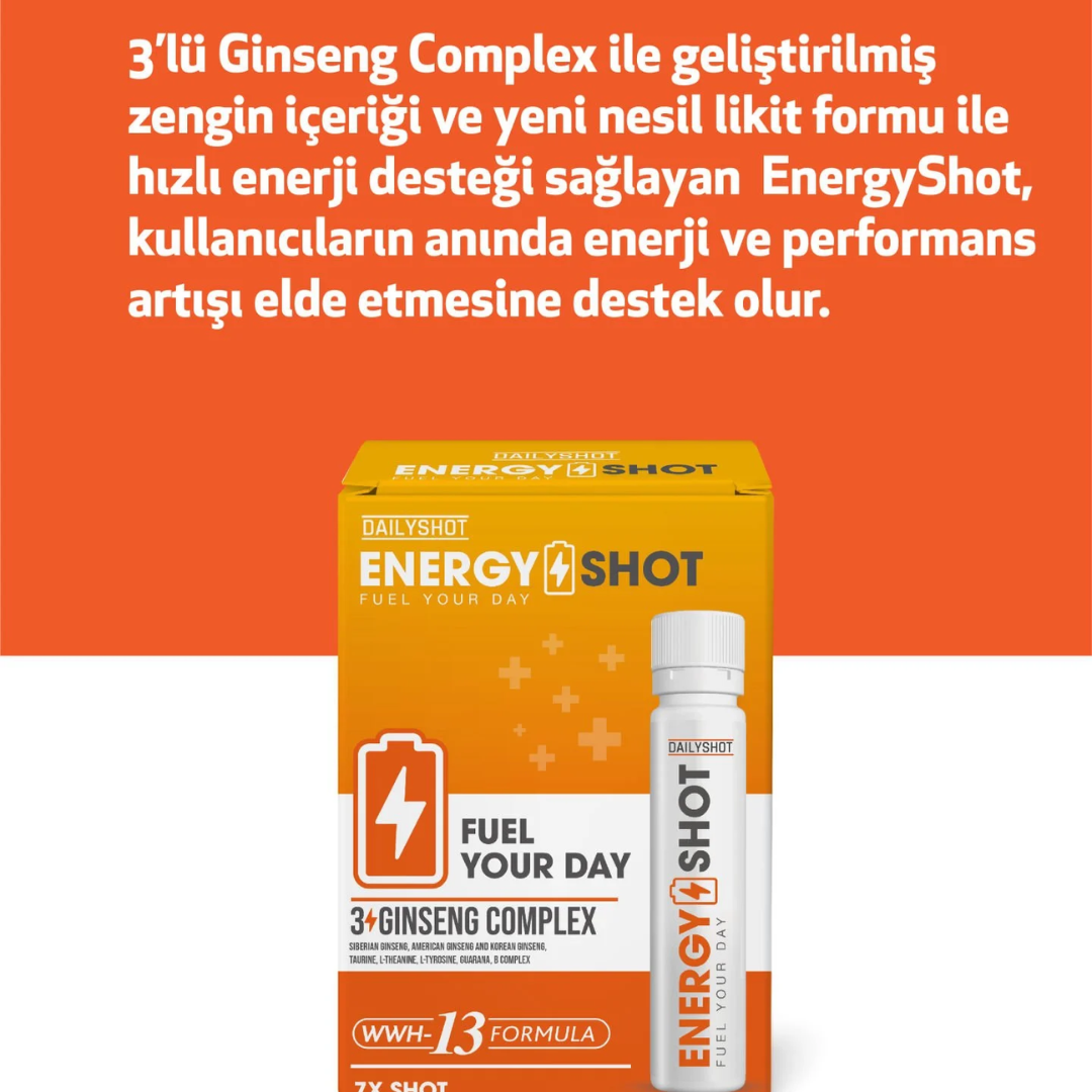 DailyShot Energy Shot 7'li Kutu 25 ml