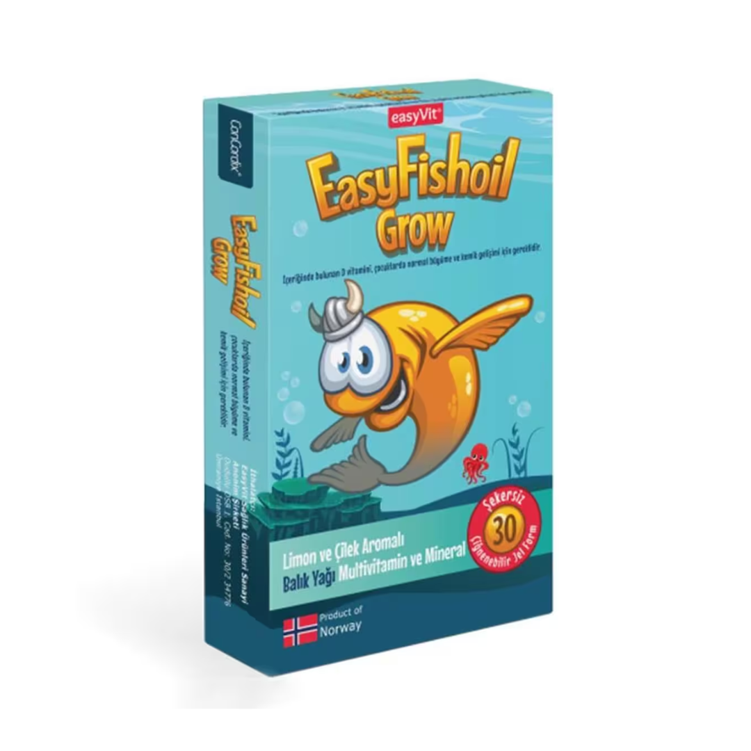 EasyFishoil Grow 30 Çiğnenebilir Jel Form