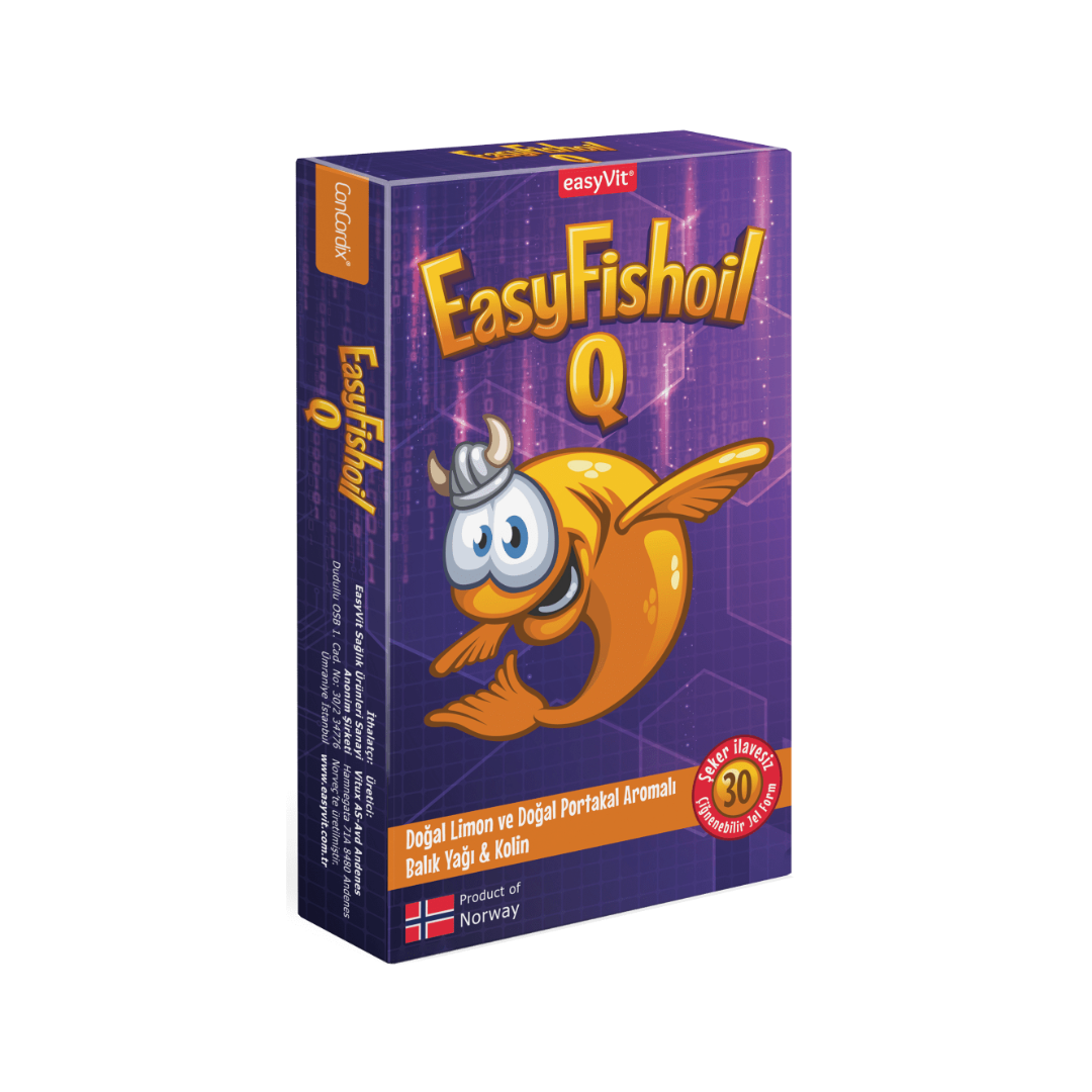 EasyFishoil Q Kids 30 Çiğnenebilir Jel Form