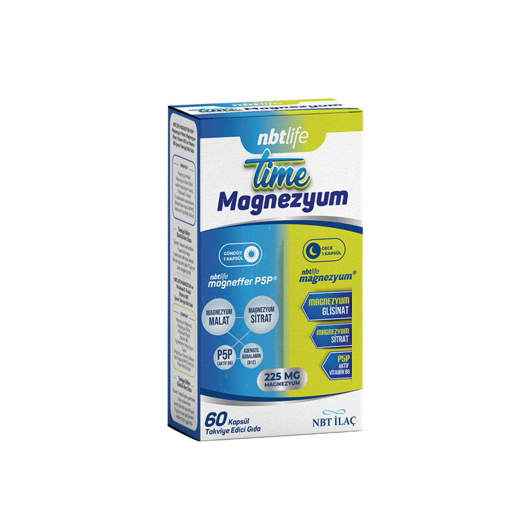NBT Life Time Magnezyum 60 Kapsül