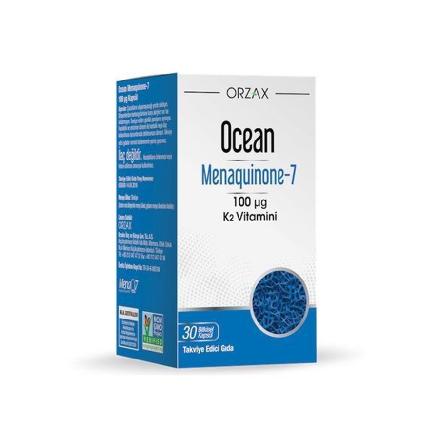Ocean Menaquinone-7 100 µg 30 Herbal Capsules