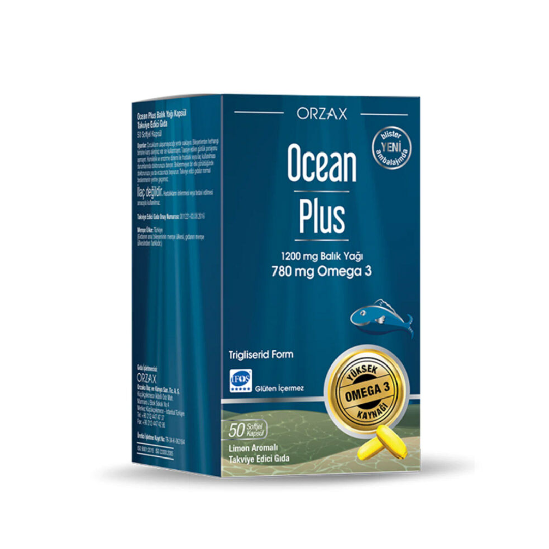 Ocean Plus Balık Yağı 1200 mg 50 Kapsül