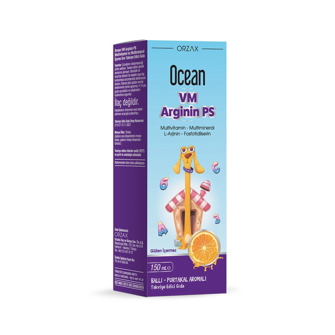 Ocean VM Arginin PS Takviye Edici Gıda 150 ml