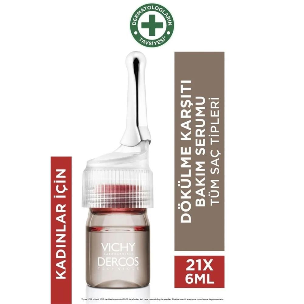 Vichy Aminexil Clinical 5 Dökülme Karşıtı Saç Serumu Kadınlar İçin 21x6 ml