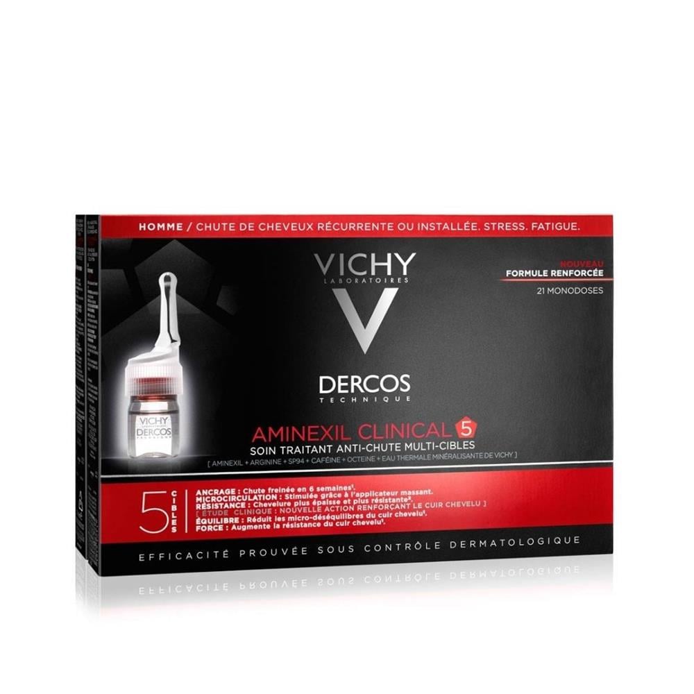 Vichy Aminexil Clinical 5 Dökülme Karşıtı Saç Serumu Erkekler İçin 21x6 ml