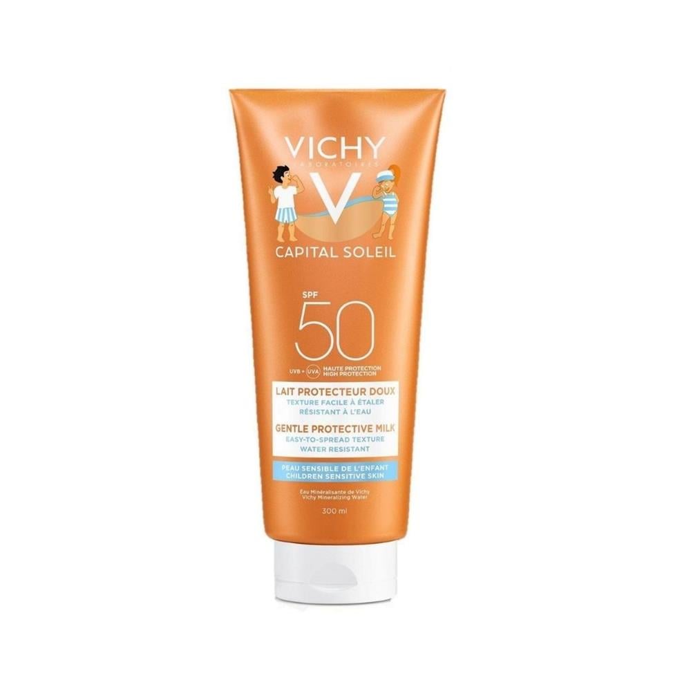 Vichy Capital Soleil SPF 50+ Çocuklar İçin Yüz ve Vücut Güneş Sütü 300 ml