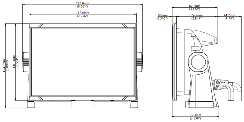 Simrad GO7 XSR – 7’’ Multifunctional DisplaySimrad GO7 XSR 7'' Multifunctional Display